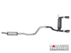 Jeep Wrangler JL 3.6L V6 Performance Exhaust - Cat-back - Dual Exit - Black Tips - aFe